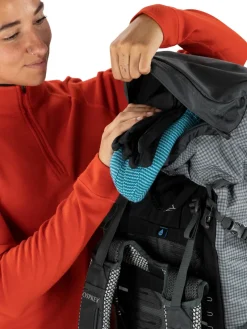Osprey Backpacking Packs-Womens Ariel Pro 75 Rucksack - Silver Lining
