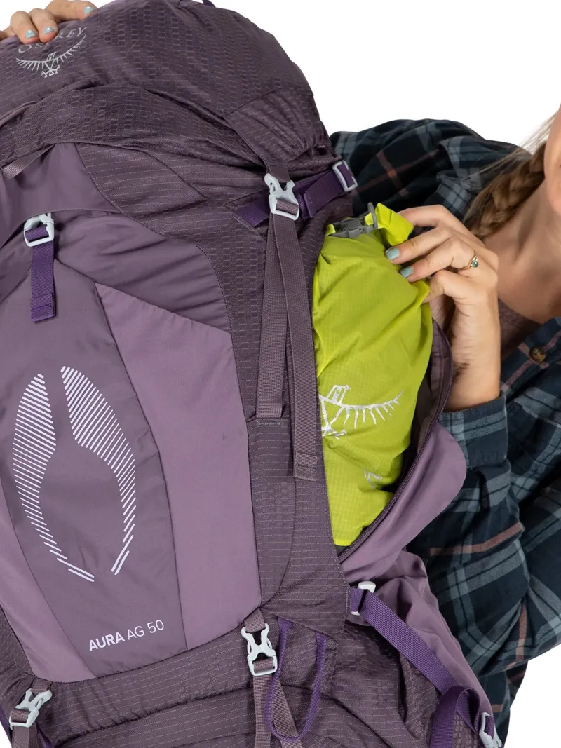 Osprey Backpacking Packs-Womens Aura AG 50 Rucksack - Tungsten Grey