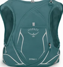 Osprey Fast & Light Rucksacks And Vests-Womens Dyna 6 with Flasks - Cascade Blue-Silver Lining