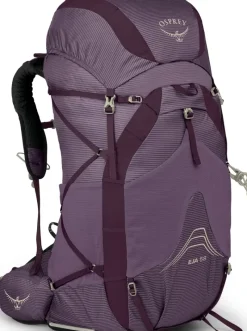 Osprey Fast & Light Rucksacks And Vests-Womens Eja 58 Rucksack - Purple Dusk