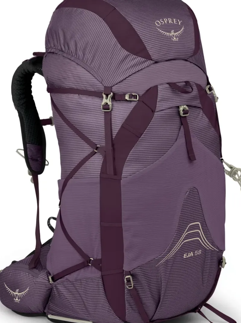 Osprey Fast & Light Rucksacks And Vests-Womens Eja 58 Rucksack - Purple Dusk