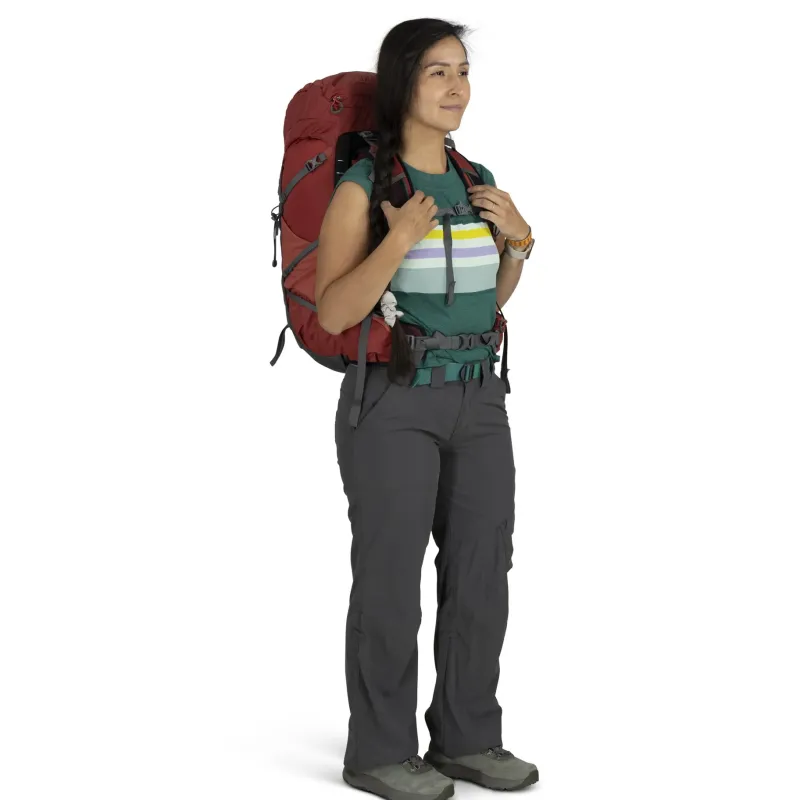 Osprey Day Packs-Womens Tempest 33 Rucksack - Red Pampas-Coal Grey