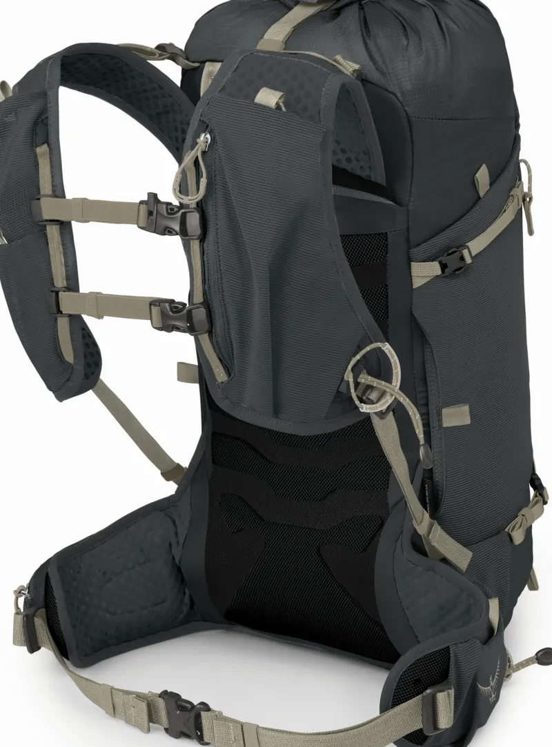 Osprey Fast & Light Rucksacks And Vests-Womens Tempest Velocity 20 Rucksack - Dark Charcoal-Chiru Tan