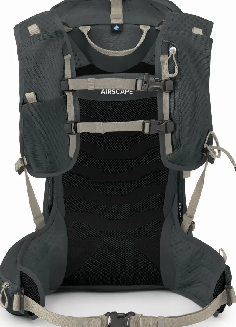 Osprey Fast & Light Rucksacks And Vests-Womens Tempest Velocity 20 Rucksack - Dark Charcoal-Chiru Tan