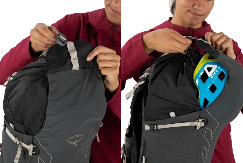 Osprey Fast & Light Rucksacks And Vests-Womens Tempest Velocity 30 Rucksack - Dark Charcoal-Chiru Tan