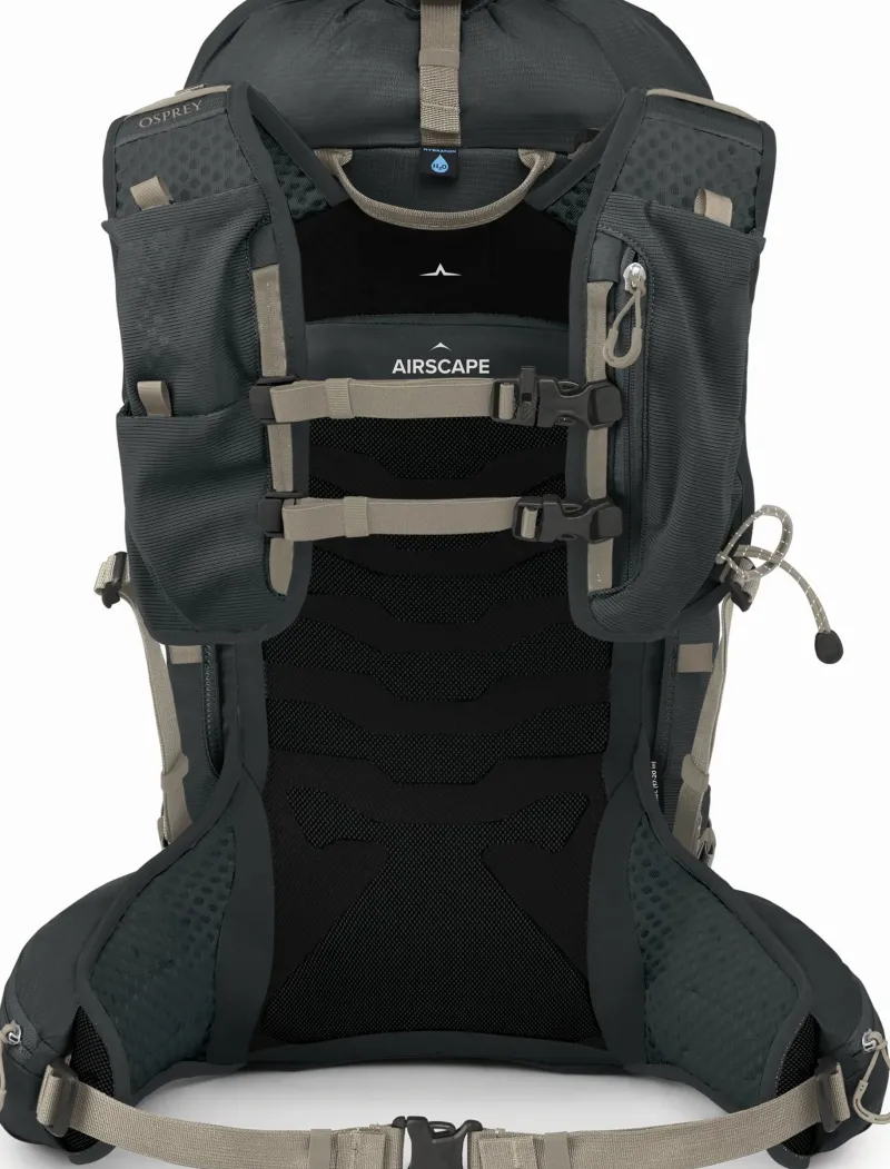 Osprey Fast & Light Rucksacks And Vests-Womens Tempest Velocity 30 Rucksack - Dark Charcoal-Chiru Tan