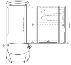 Outdoor Revolution Ex Demo Tents & Camping-Movelite T2R Low Drive-Away Awning - DEMO MODEL