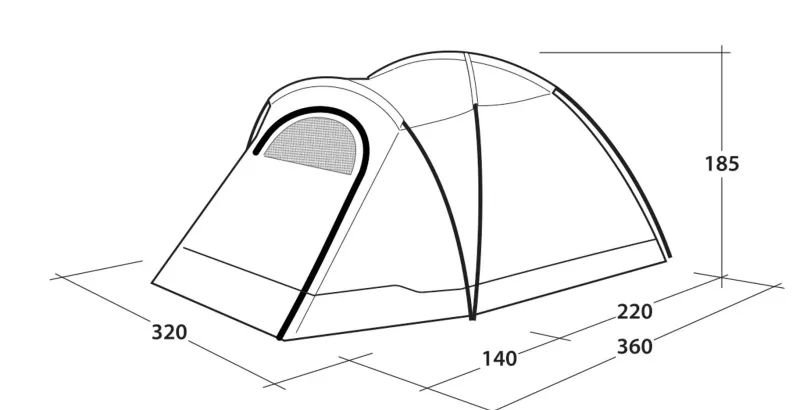 Outwell Family & Leisure Tents-Cloud 5 Tent