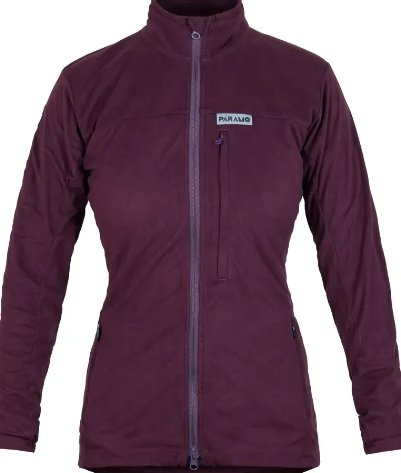 Paramo Fleece & Mid Layer-Womens Bentu Fleece - Elderberry