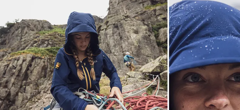 Paramo Windshirts-Womens Ventura Windproof Jacket - Midnight-Gold Zip