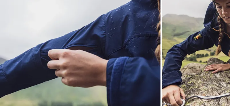 Paramo Windshirts-Womens Ventura Windproof Jacket - Midnight-Gold Zip