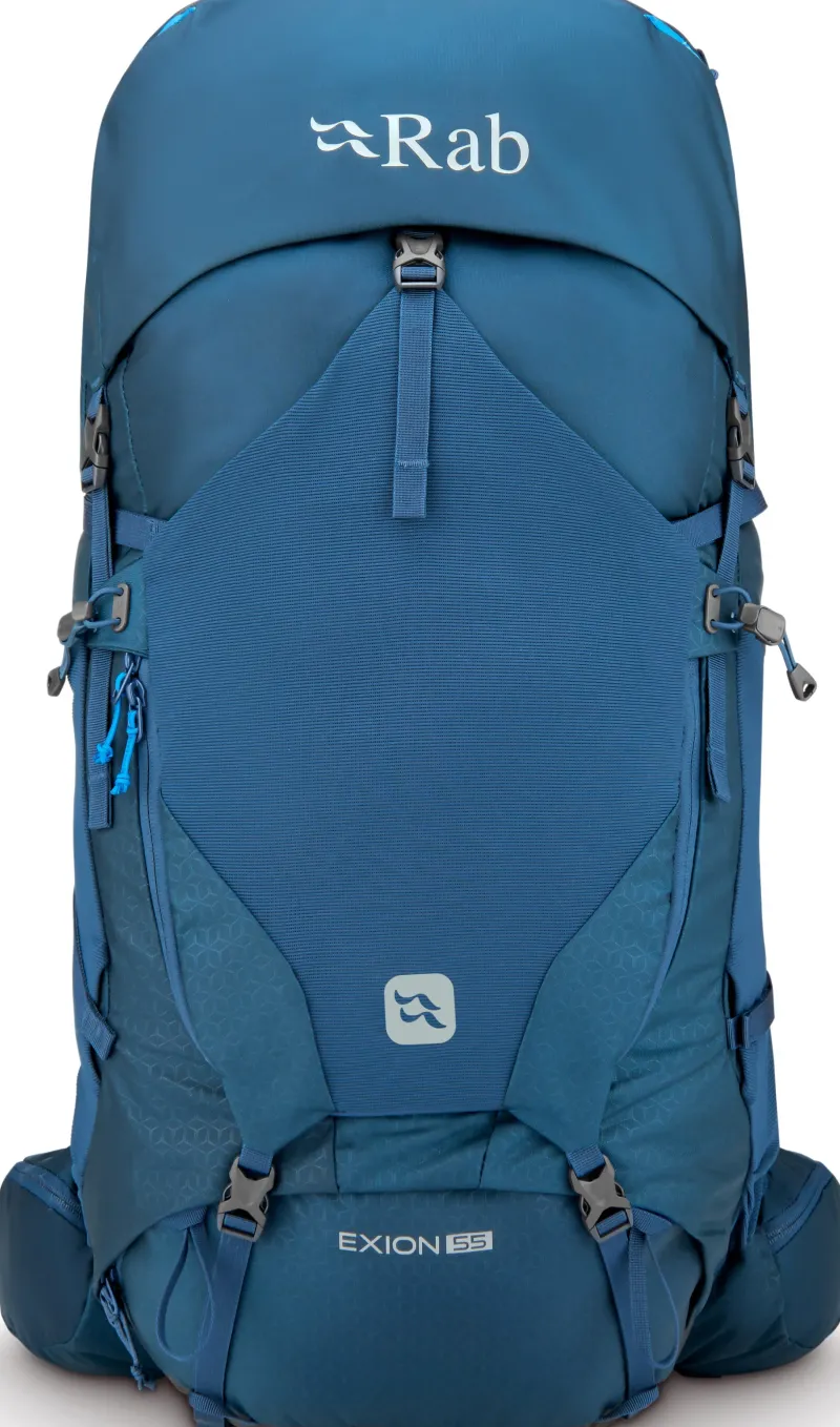Rab Backpacking Packs-Exion 55 Rucksack - Tempest Blue - M-L