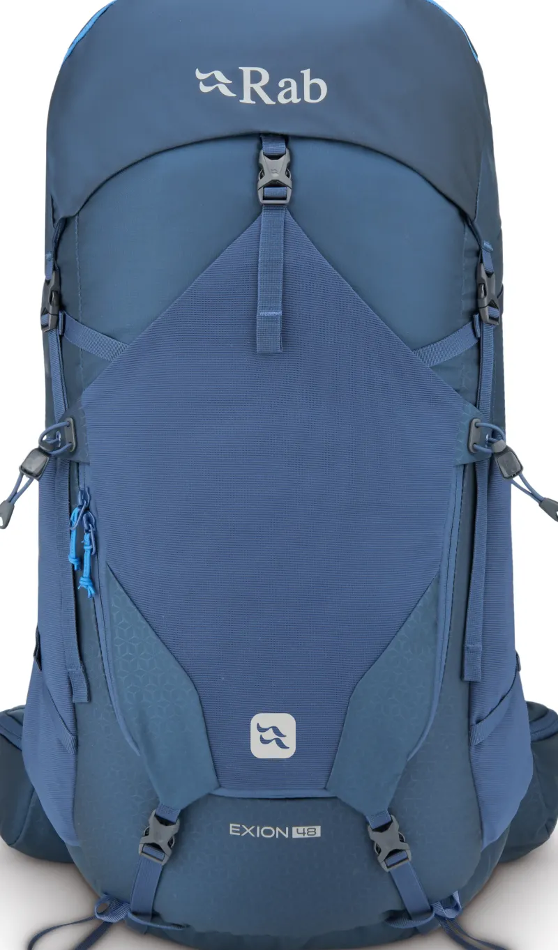 Rab Backpacking Packs-Exion 48 Rucksack - Tempest Blue - M-L