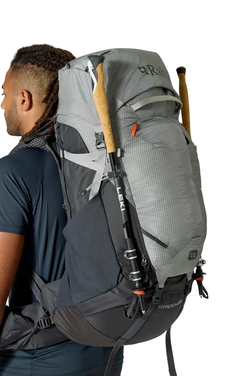 Rab Backpacking Packs-Hyperon 65 Rucksack - Dark Pewter-Anthracite M-L