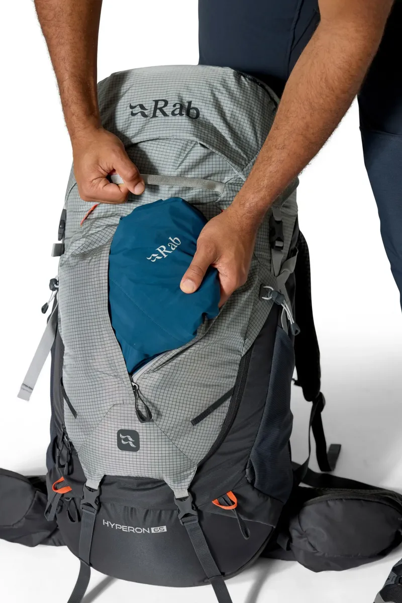 Rab Backpacking Packs-Hyperon 65 Rucksack - Dark Pewter-Anthracite M-L