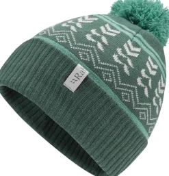 Rab Hats-Khroma Bobble Beanie - Green Slate-Glacier Blue
