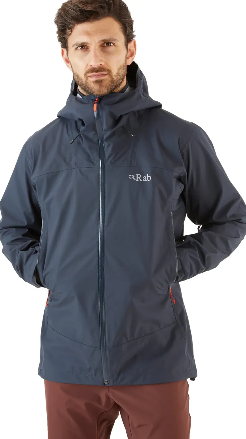 Rab Waterproof Jackets-Mens Arc Eco Jacket - Beluga