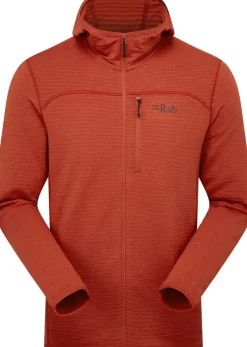 Rab Fleece & Mid Layer-Mens Ascendor Light Hoody - Tuscan Red