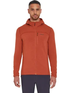 Rab Fleece & Mid Layer-Mens Ascendor Light Hoody - Tuscan Red