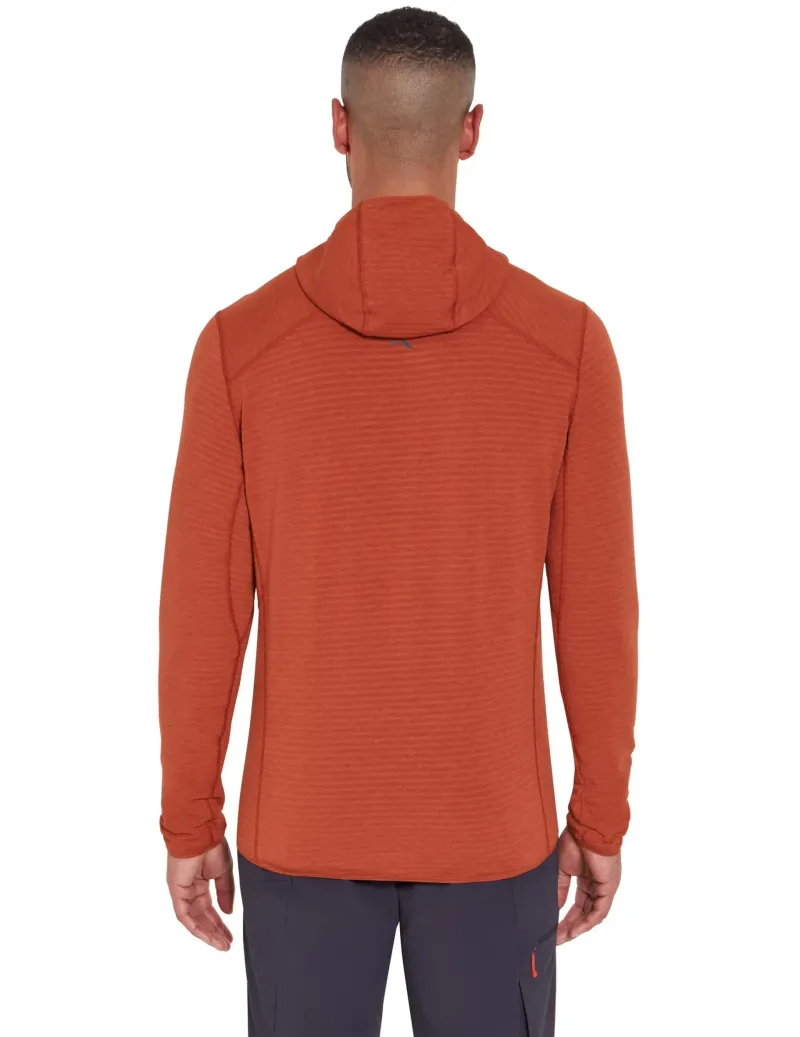 Rab Fleece & Mid Layer-Mens Ascendor Light Hoody - Tuscan Red