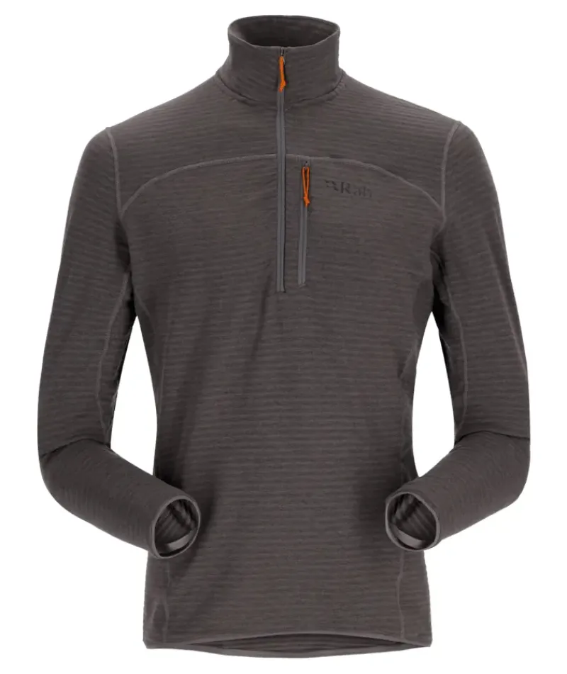 Rab Fleece & Mid Layer-Mens Ascendor Light Pull-On - Graphene
