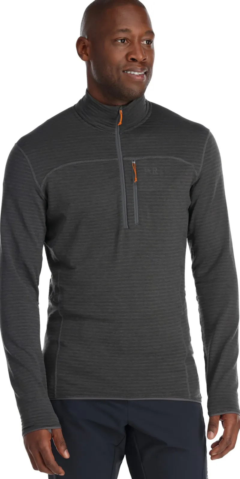 Rab Fleece & Mid Layer-Mens Ascendor Light Pull-On - Graphene