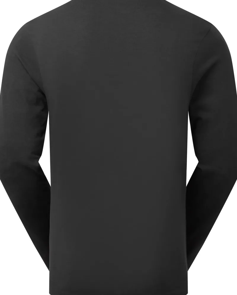 Rab T-Shirts & Baselayers-Mens Basecamp Logo Badge LS Tee - Beluga