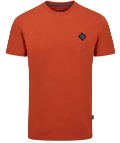 Rab T-Shirts & Baselayers-Mens Basecamp Logo Badge Tee - Red Clay