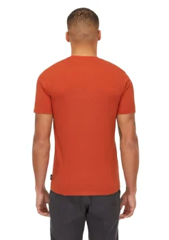 Rab T-Shirts & Baselayers-Mens Basecamp Logo Badge Tee - Red Clay