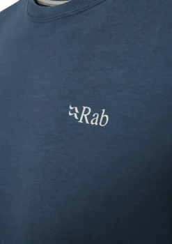 Rab T-Shirts & Baselayers-Mens Basecamp 3 Peaks LS Tee - Tempest Blue