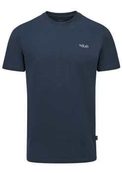 Rab T-Shirts & Baselayers-Mens Basecamp 3 Peak Tee - Tempest Blue