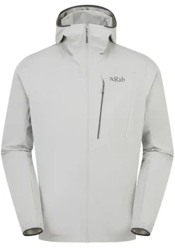 Rab Softshell Jackets-Mens Borealis Alpine Hoody - Light Zinc