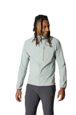 Rab Softshell Jackets-Mens Borealis Alpine Hoody - Light Zinc