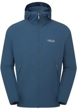 Rab Softshell Jackets-Mens Borealis Hoody - Tempest Blue