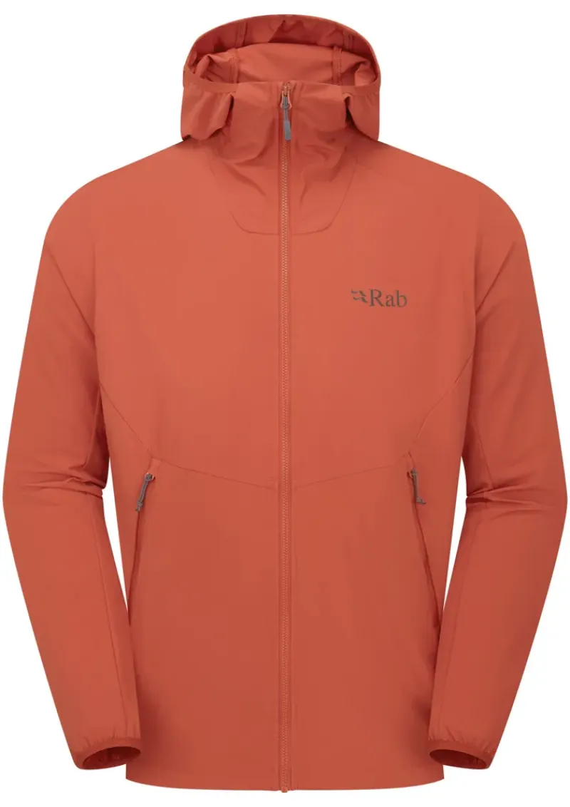 Rab Softshell Jackets-Mens Borealis Hoody - Tuscan Red