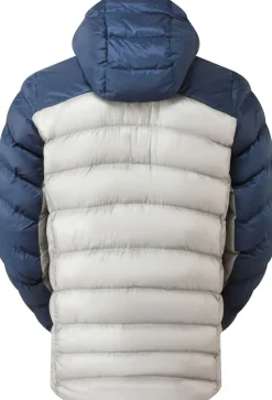 Rab Insulated Jackets-Mens Cirrus Ultra Hoody - Tempest Blue-Light Zinc