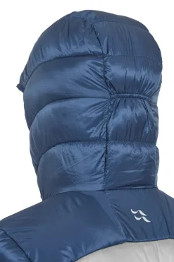 Rab Insulated Jackets-Mens Cirrus Ultra Hoody - Tempest Blue-Light Zinc