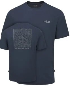 Rab T-Shirts & Baselayers-Mens Crimp Elevation Tee - Tempest Blue