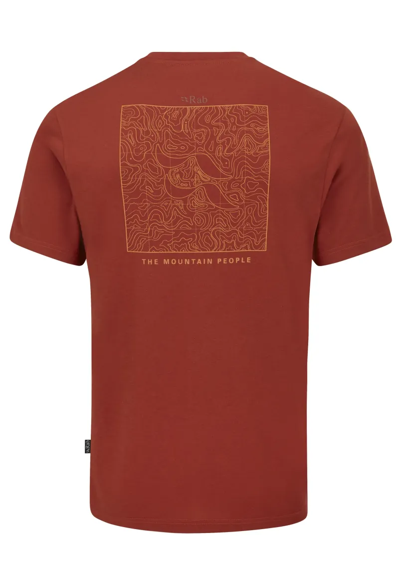Rab T-Shirts & Baselayers-Mens Crimp Elevation Tee - Tuscan Red