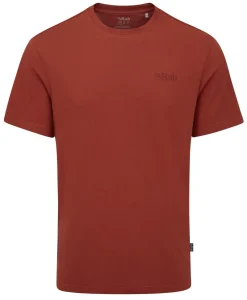 Rab T-Shirts & Baselayers-Mens Crimp Elevation Tee - Tuscan Red