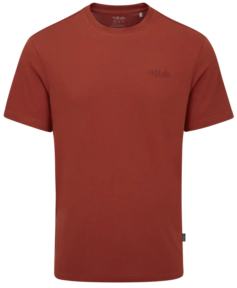 Rab T-Shirts & Baselayers-Mens Crimp Elevation Tee - Tuscan Red
