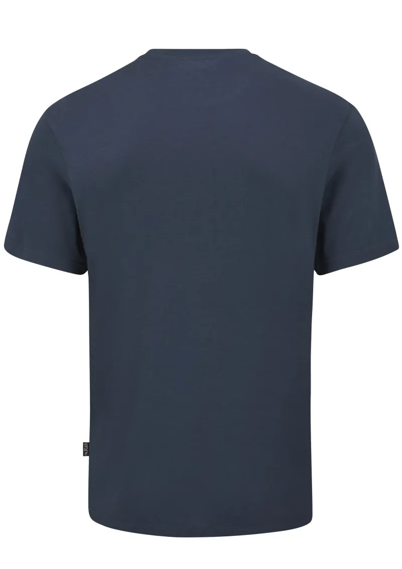 Rab T-Shirts & Baselayers-Mens Crimp Logo Tee - Tempest Blue