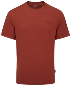 Rab T-Shirts & Baselayers-Mens Crimp Logo Tee - Tuscan Red