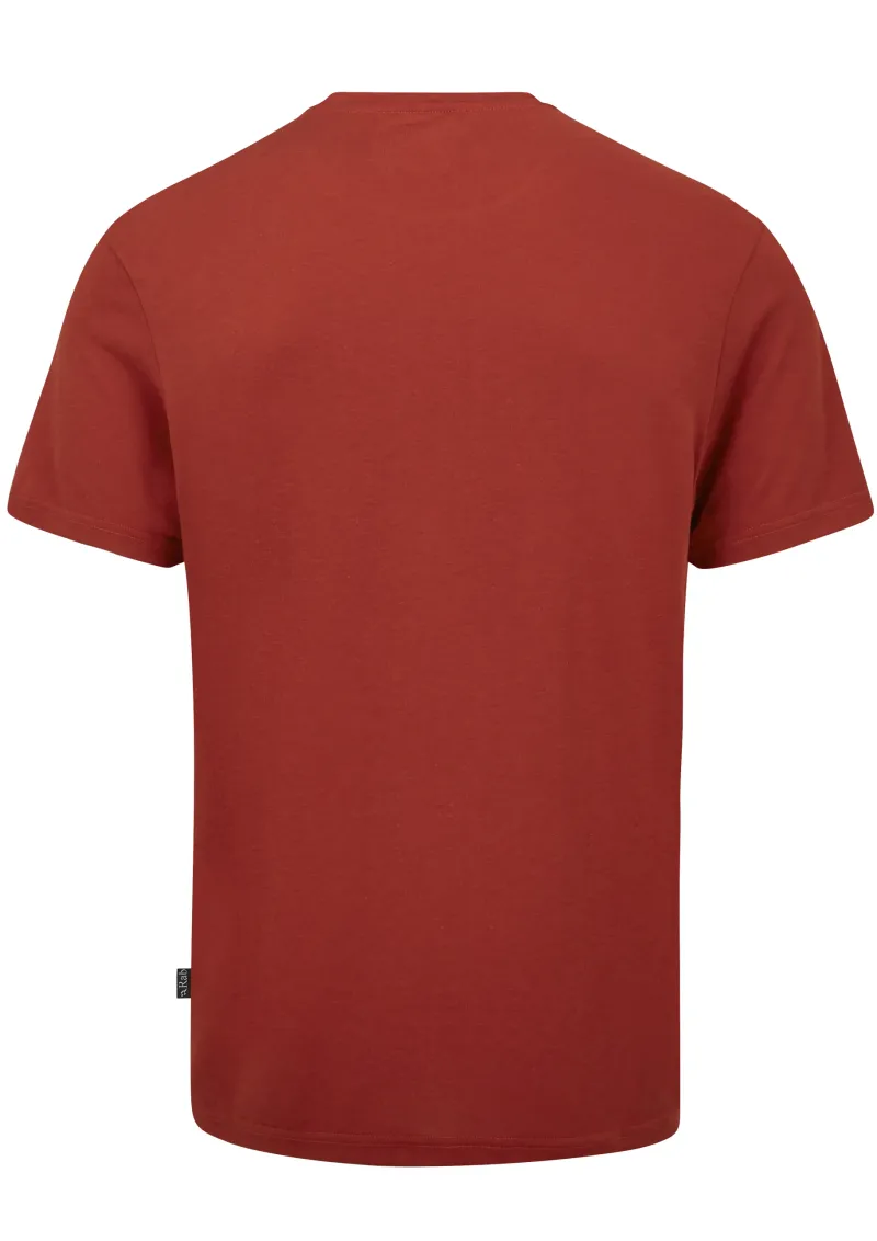 Rab T-Shirts & Baselayers-Mens Crimp Logo Tee - Tuscan Red