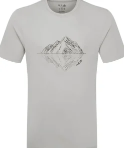 Rab T-Shirts & Baselayers-Mens Crimp Reflection Tee - Light Zinc