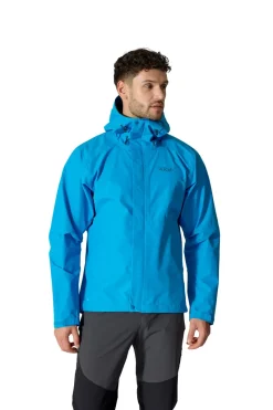 Rab Waterproof Jackets-Mens Downpour Jacket - Maya Blue