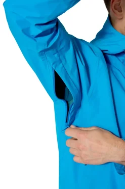 Rab Waterproof Jackets-Mens Downpour Jacket - Maya Blue