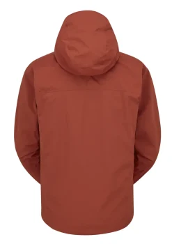 Rab Waterproof Jackets-Mens Downpour Light Jacket - Tuscan Red
