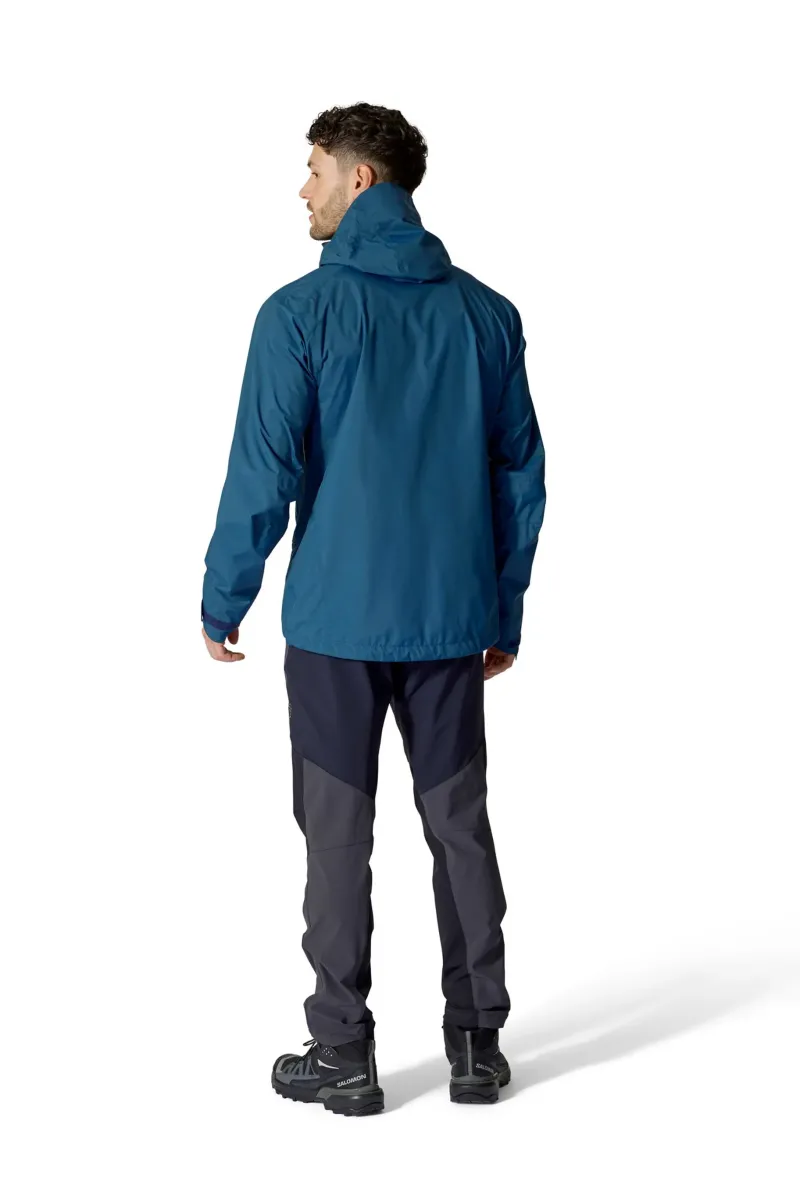 Rab Waterproof Jackets-Mens Downpour Mountain Jacket - Tempest Blue