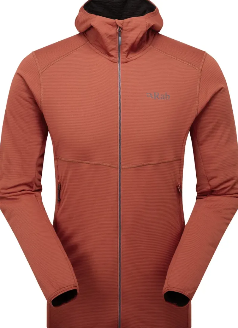 Rab Fleece & Mid Layer-Mens Evolute Hoody - Tuscan Red